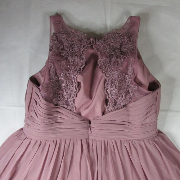 Azazie Women's Size C Bridesmaid Prom Dress - Mauve / Dusty Rose - Picture 3 of 6